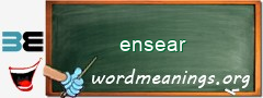 WordMeaning blackboard for ensear